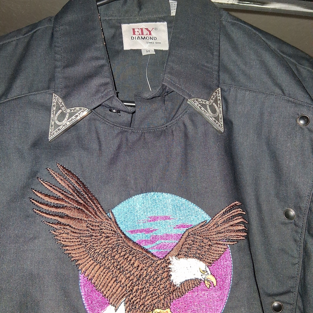 VTG Diamond Supply Co. Black Shirt with Silver Accents